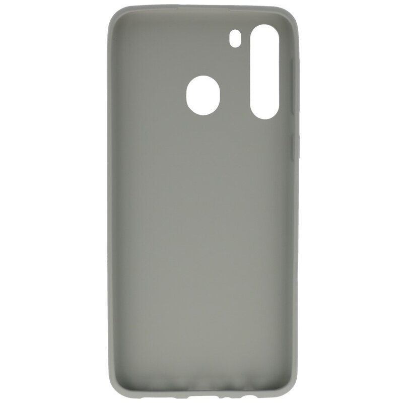 Custodia in TPU a colori per Samsung Galaxy A21 grigia