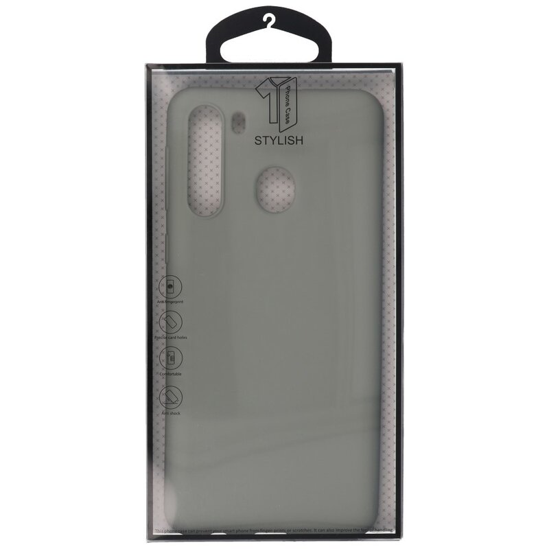 Custodia in TPU a colori per Samsung Galaxy A21 grigia