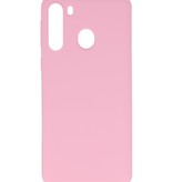 Color TPU Hoesje voor Samsung Galaxy A21 Roze