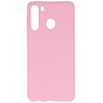 Farvet TPU-etui til Samsung Galaxy A21 Pink