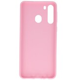 Custodia in TPU a colori per Samsung Galaxy A21 rosa