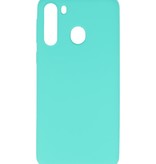 Color TPU Hoesje voor Samsung Galaxy A21 Turquoise