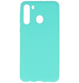 Color TPU Hoesje voor Samsung Galaxy A21 Turquoise