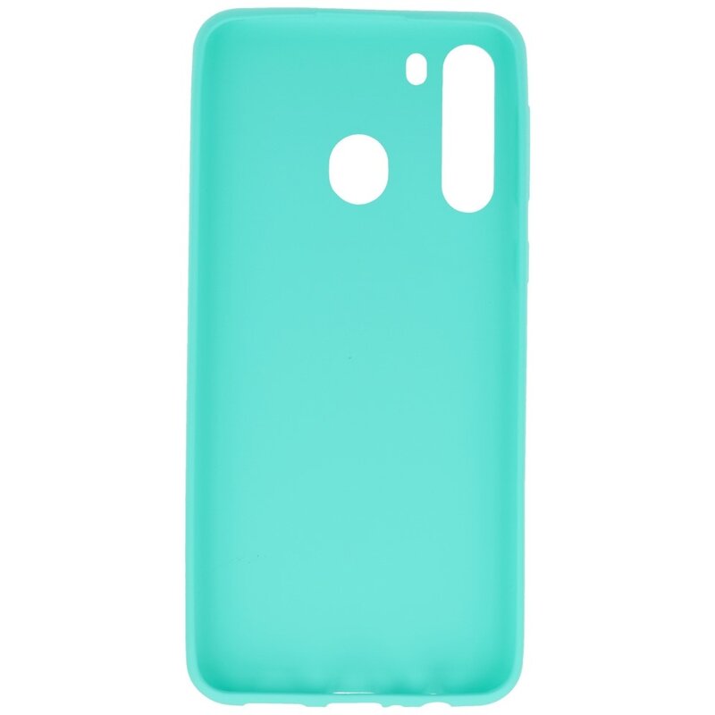 Farbige TPU-Hülle für Samsung Galaxy A21 Türkis