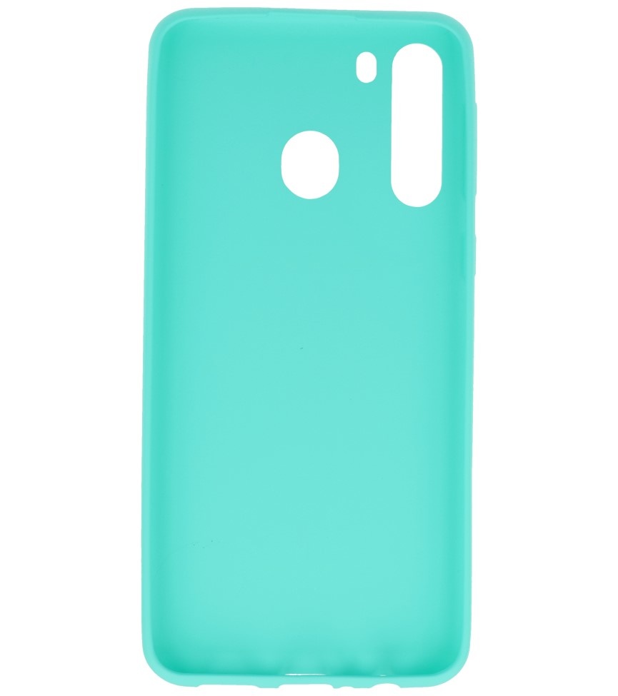 Color TPU Hoesje voor Samsung Galaxy A21 Turquoise