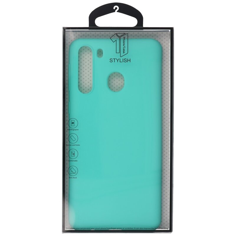 Farbige TPU-Hülle für Samsung Galaxy A21 Türkis