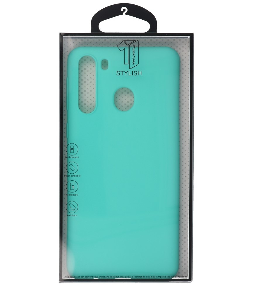 Color TPU Hoesje voor Samsung Galaxy A21 Turquoise