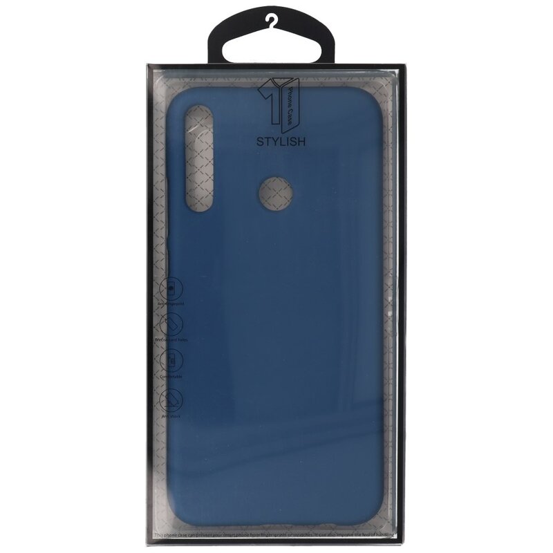 Farbige TPU-Hülle für Huawei P40 Lite E Navy