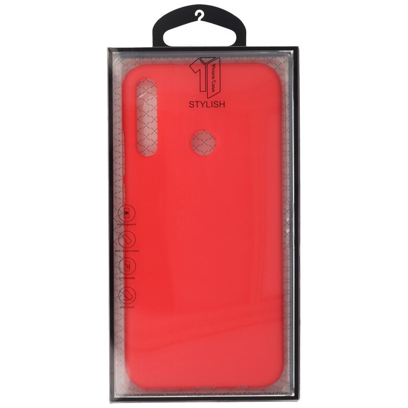 Color TPU Case for Huawei P40 Lite E Red