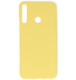 Farbige TPU-Hülle für Huawei P40 Lite E Gelb