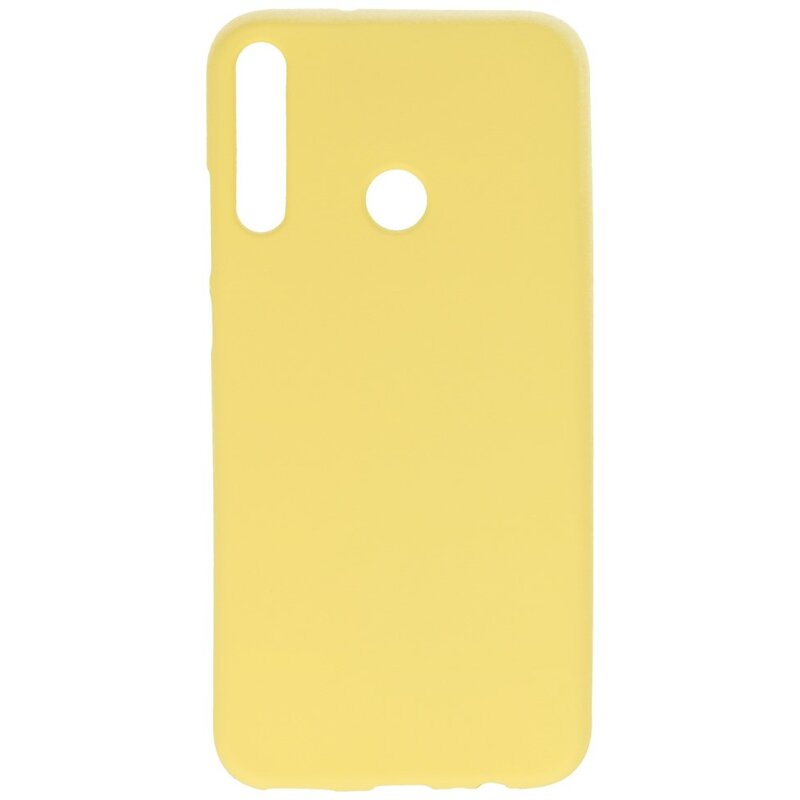 Farvet TPU-etui til Huawei P40 Lite E Gul