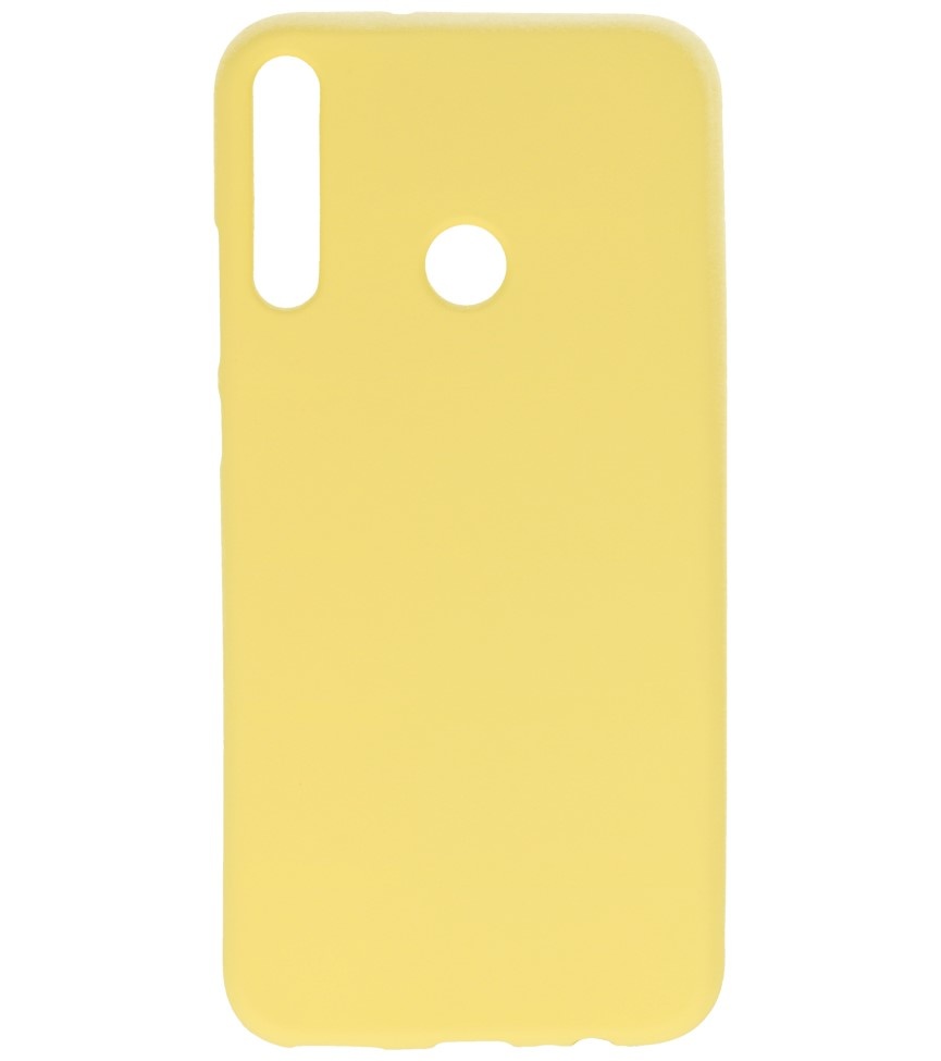 Color TPU Hoesje voor Huawei P40 Lite E Geel