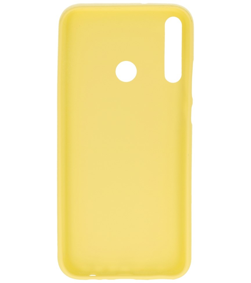 Farbige TPU-Hülle für Huawei P40 Lite E Gelb