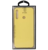 Farbige TPU-Hülle für Huawei P40 Lite E Gelb