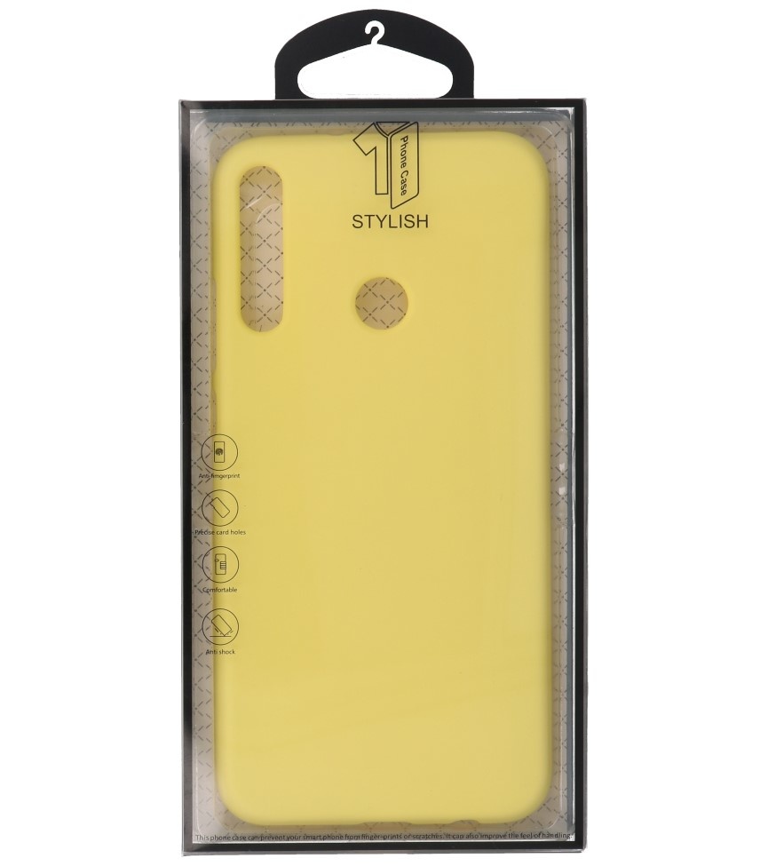 Color TPU Case for Huawei P40 Lite E Yellow