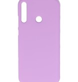 Color TPU Hoesje voor Huawei P40 Lite E Paars