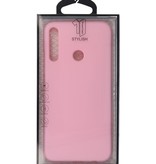 Color TPU Hoesje voor Huawei P40 Lite E Roze