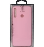 Farbige TPU-Hülle für Huawei P40 Lite E Pink