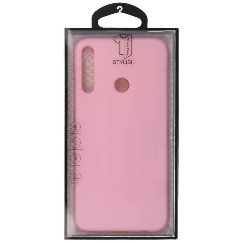 Farvet TPU-etui til Huawei P40 Lite E Pink