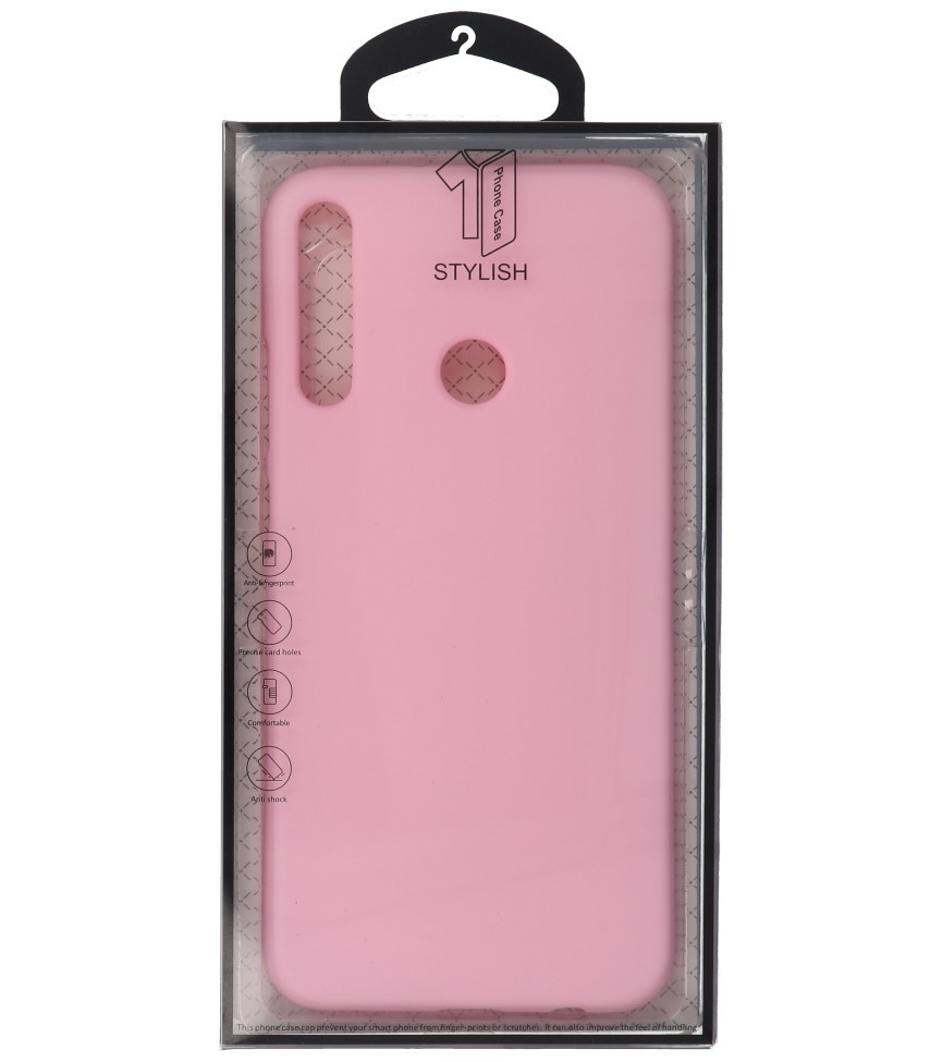 Color TPU Hoesje voor Huawei P40 Lite E Roze