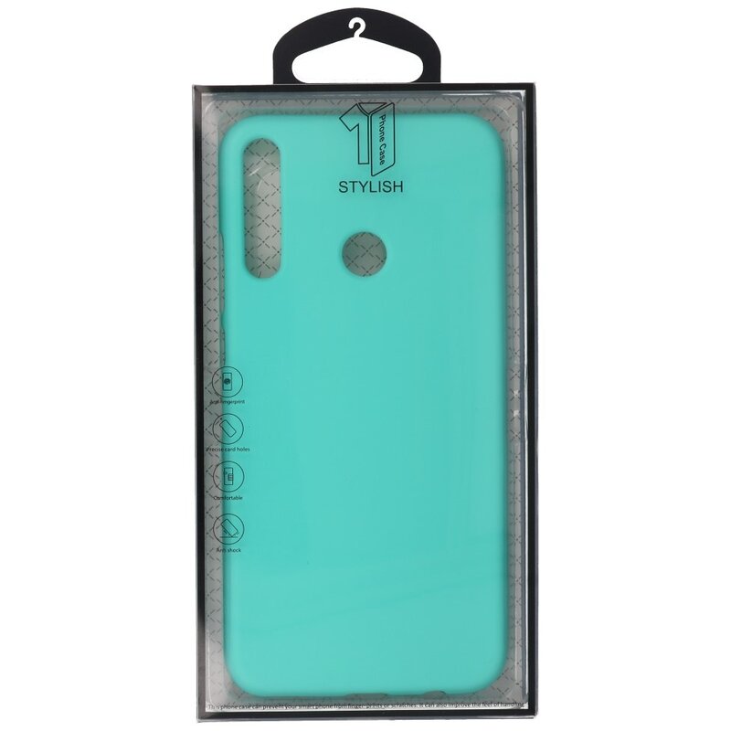 Farbige TPU-Hülle für Huawei P40 Lite E Türkis
