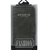 Pull Up PU Leder Bookstyle für iPhone 12 Mini Dark Green