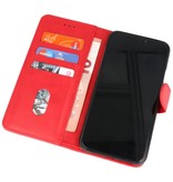 Bookstyle Wallet Cases Hoesje voor Galaxy A20s Rood