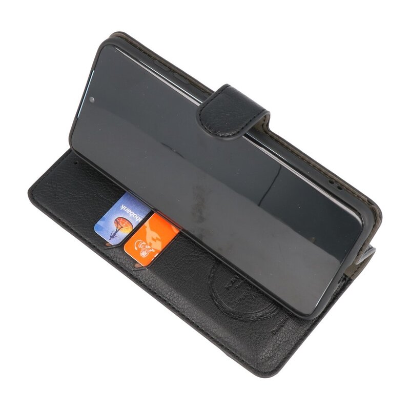 Luxus Brieftasche Hülle für iPhone 12 Mini Schwarz