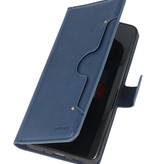 Custodia a portafoglio di lusso per iPhone 12 mini blu navy