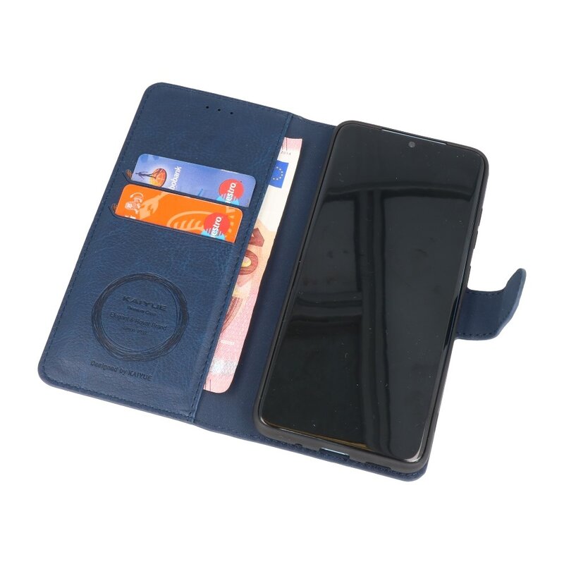Luxus Brieftasche Hülle für iPhone 12 Mini Navy