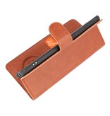 Funda Cartera de Lujo para iPhone 12 mini Marrón