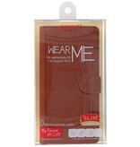 Étui portefeuille de luxe pour iPhone 12 mini Marron