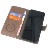 Estuche de lujo tipo billetera para iPhone 12-12 Pro Gris