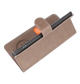 Luxe Portemonnee Hoesje voor iPhone 12 -12 Pro Grijs