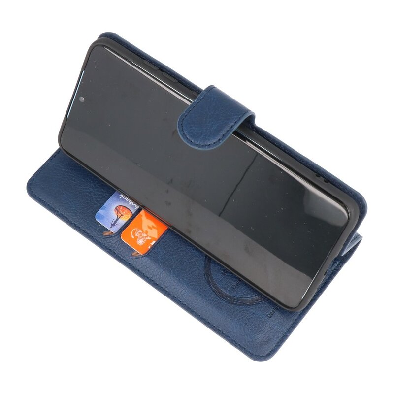 Estuche de lujo tipo billetera para iPhone 12 Pro Max Navy