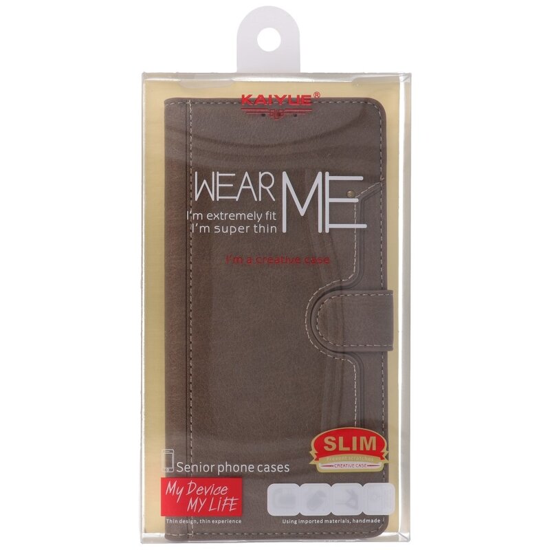 Luxury Wallet Case for iPhone 12 Pro Max Gray