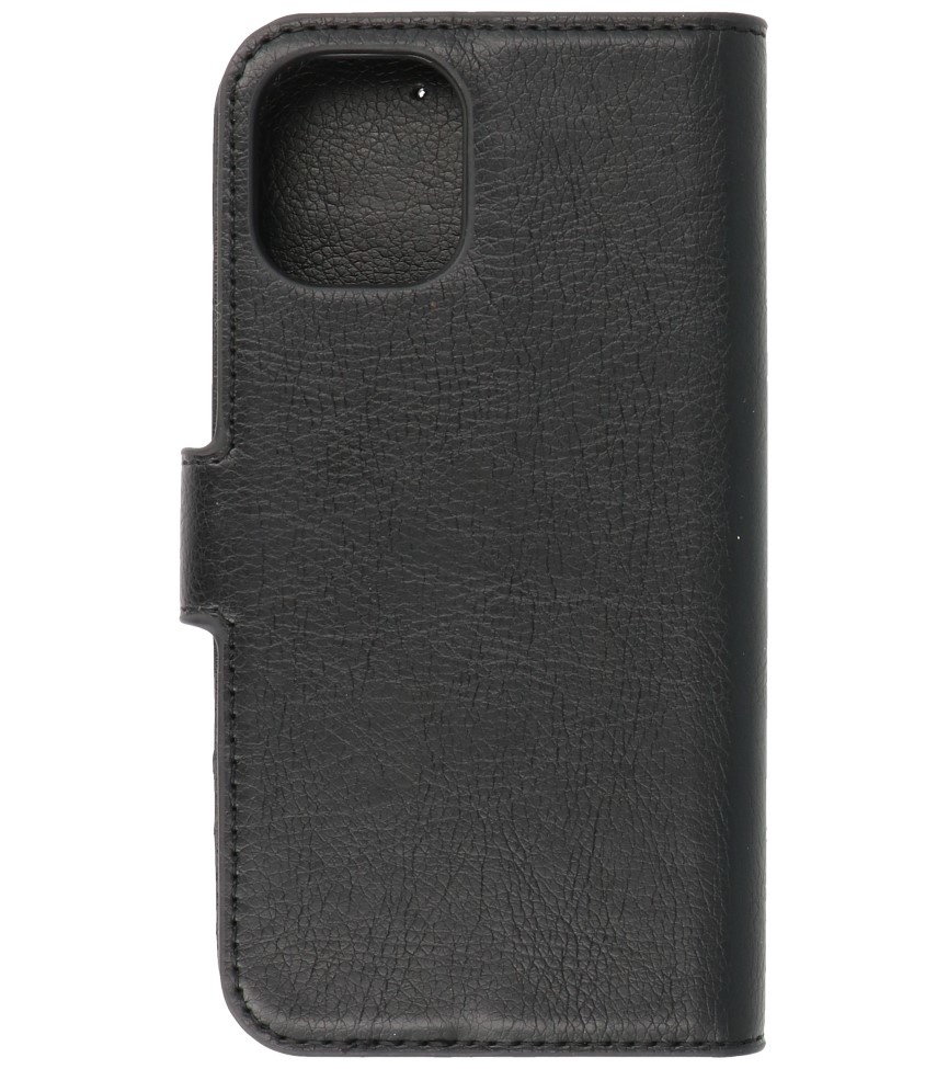 Custodia a portafoglio di lusso per iPhone 12 mini nera