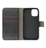 Luxe Portemonnee Hoesje voor iPhone 12 mini Zwart