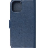 Custodia a portafoglio di lusso per iPhone 12 mini blu navy