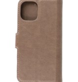 Funda Cartera de Lujo para iPhone 12 mini Gris