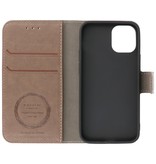 Luxury Wallet Case for iPhone 12 mini Gray