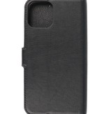 Estuche de lujo tipo billetera para iPhone 12-12 Pro Negro