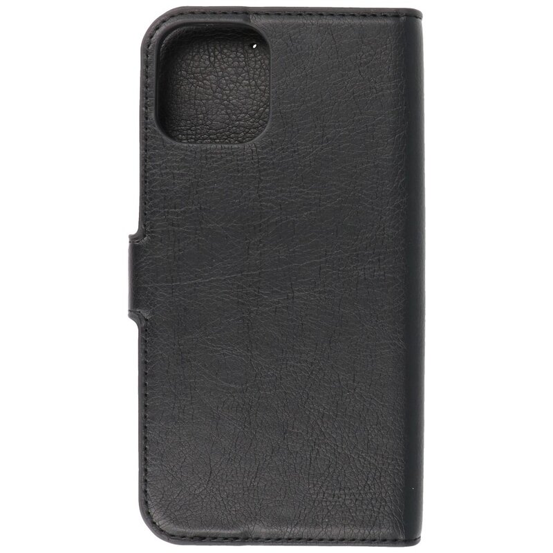 Luxe Portemonnee Hoesje voor iPhone 12 -12 Pro Zwart