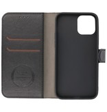 Estuche de lujo tipo billetera para iPhone 12-12 Pro Negro