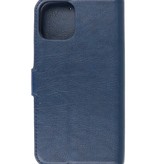 Custodia a portafoglio di lusso per iPhone 12-12 Pro Navy