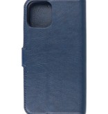 Étui portefeuille de luxe pour iPhone 12-12 Pro Navy