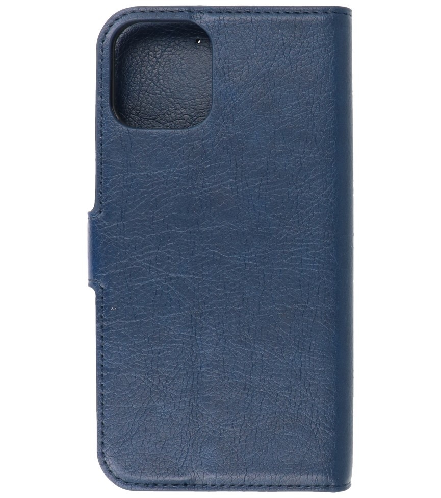 Étui portefeuille de luxe pour iPhone 12-12 Pro Navy