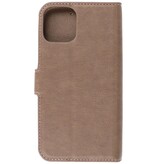 Luxe Portemonnee Hoesje voor iPhone 12 -12 Pro Grijs