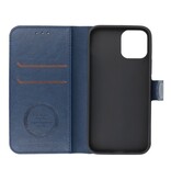 Luxury Wallet Case for iPhone 12 Pro Max Navy