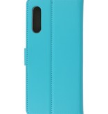 Wallet Cases Hoesje voor Samsung Galaxy A90 Blauw